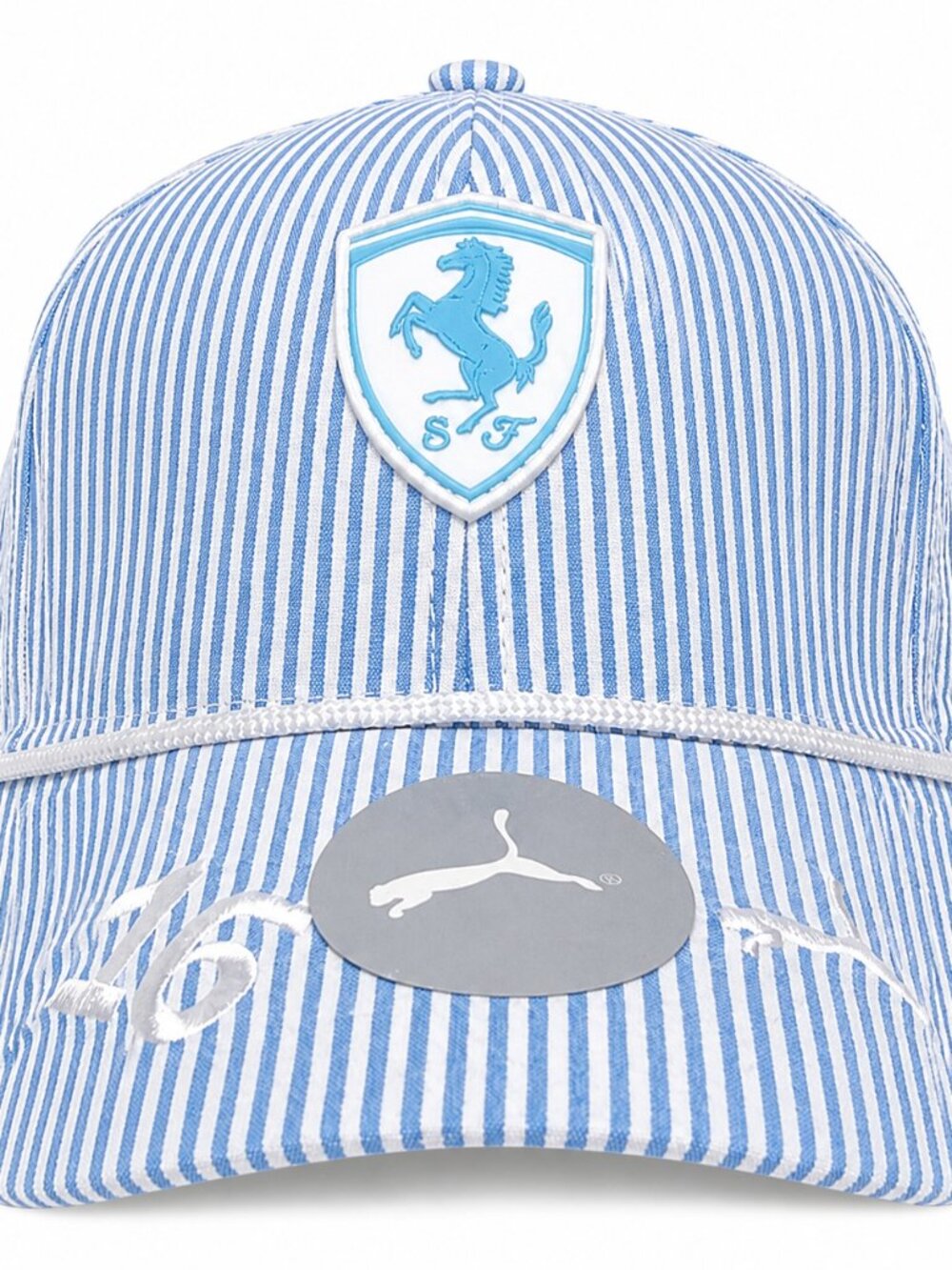 Puma Ferrari F1 Limited Edition 2025 Leclerc Blue Monaco Grand Prix Hat Rare New